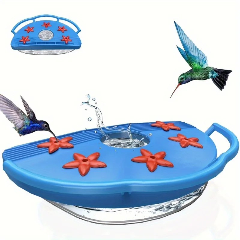 Hummingbird Feeder accessories, outdoor plastic hummingbird feeders, 6 feeders, ideal gifts for hummingbird lovers