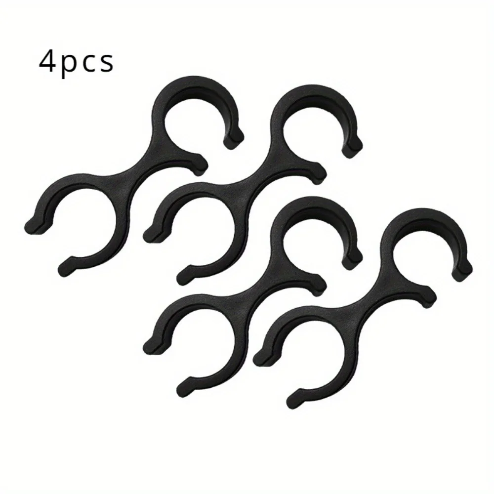 ABS 8-Shaped Double Hiking Pole Connectors Mountaineering Pole Clip Accessories for Outdoor Gear Walking Stick Attachments