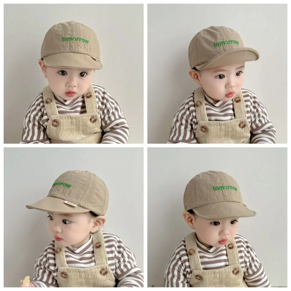 Korean Summer Letter Baseball Cap Quick-drying Soft Baby Peaked Hat Thin Breathable Children Visors Cap