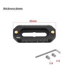 Compact NATO Rail Camera Quick Release with Anti - Off Feature, 6mm Thickness and 48 - 78mm Length (4.6CM)