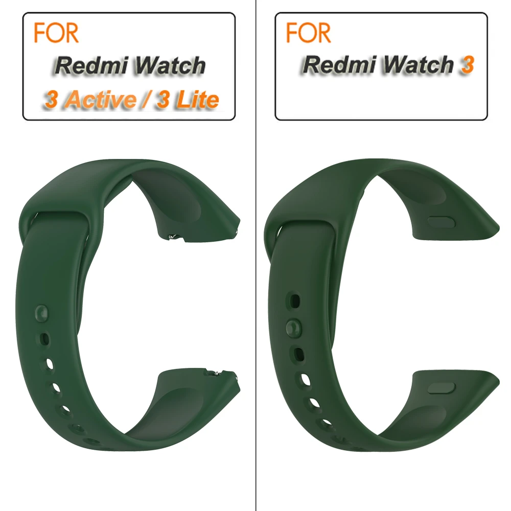 Silicone Replacement Watch Strap for Xiaomi Redmi Watch 3 - Comfortable and Durable Bracelet