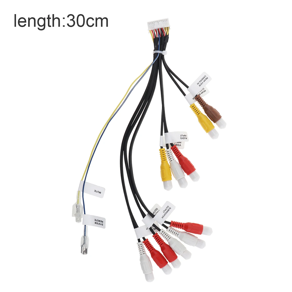 24 Pin Car RCA Cord Assembly Harness Fit for Pioneer AVIC-D3/X9115BT/ X7115BT/ F900BT/ F9115BT