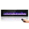 72" Electric Fireplace Remote Control Touch Screen Linear Heater Reversible Installation Adjustable Heat Levels Energy Efficient 1