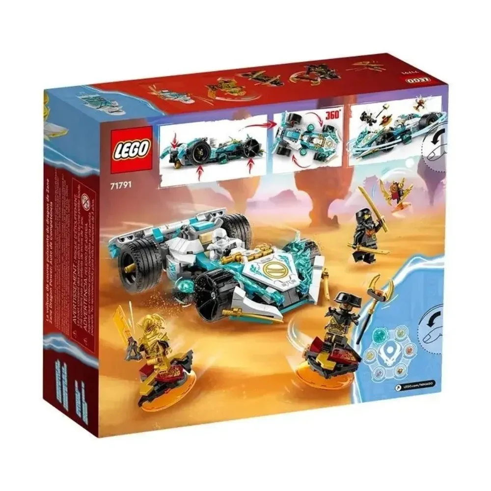 LEGO 71791 NINJAGO Zanes Dragon Power Spinjitzu Racing Car Toy for
