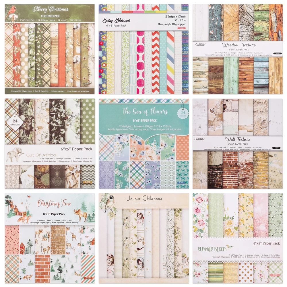 

12 Sheets Vintage Garden Scrapbooking Background Papers Pads Retro Junk Journal Paper Pack for DIY Art Handmade Crafts 6x6inch