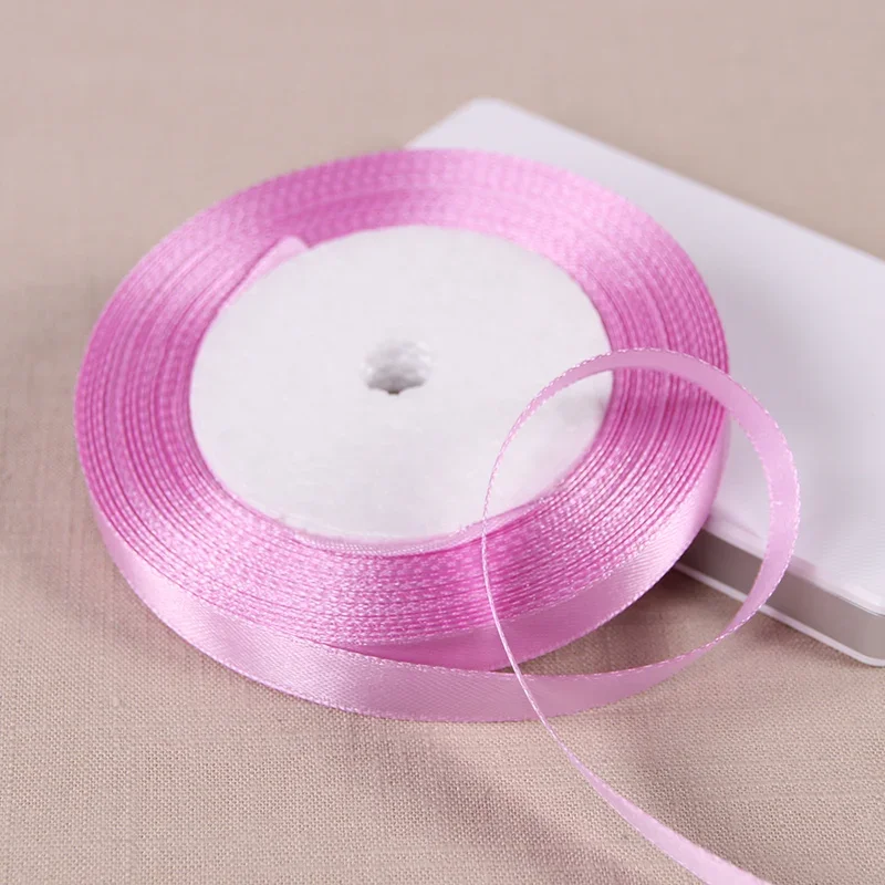 Satin Ribbon Roll - 10mm x 22m, DIY Craft & Gift Wrapping - White