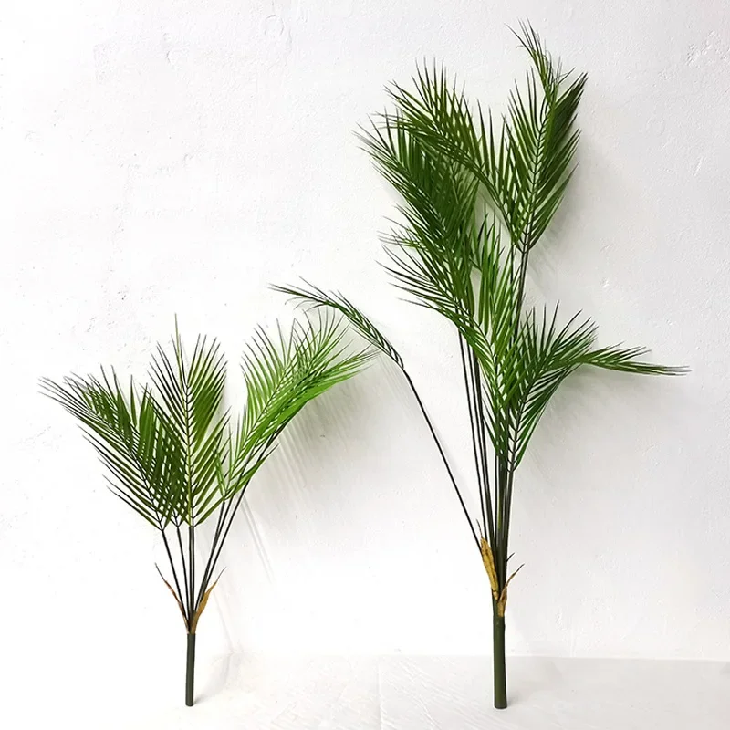 

1pcs Large Artificial Palm Tree Tropical Plants Branch Plastic Fake Leaves Green Monstera Christmas Home Garden Room Decor