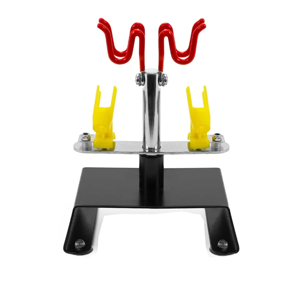 Airbrush-Halterung für 4 Stifte, universelles Aufbewahrungsregal für Airbrush und Luftkompressor, tragbarer Organizer für Modellmalwerkzeuge T30 – Detail 11