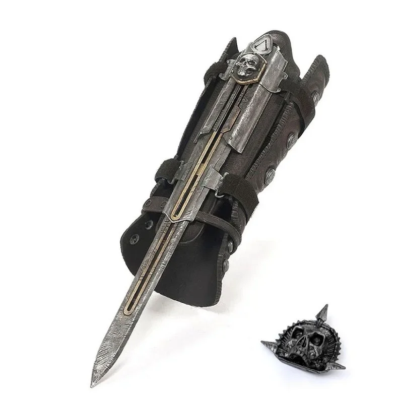 Creed Hidden Blade Sleeve Sword Figure Lama Nascosta Edward Armi Maniche Spade Can The Ejection Cosplay Model Toys