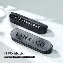 Universal Temporary Parking Phone Number Plate Sticker (Black - 1PCS)