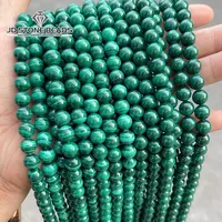 Top Quality 7A Natural Green Malachite Beads Charm Round Loose Beads For Jewelry Making Needlework Bracelet Diy Accessories 1