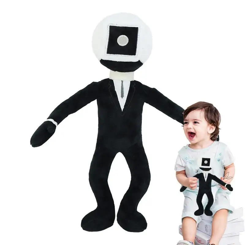 TV Man Ski-bidi Toilet Plush Soft And Funny Camera Man Cameraman Doll Cartoon Ski-bidi Anime Trick Toy For Horror Game Fans