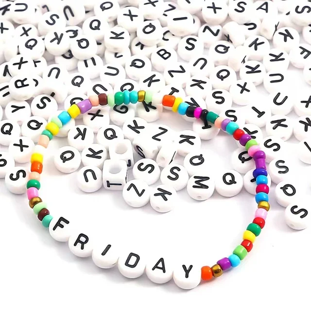 3000pcs Seed Beads for Friendship Bracelet Kit, 4mm Glass Bracelet Beads Kit and 150pcs Letter Beads for Jewelry Making 4