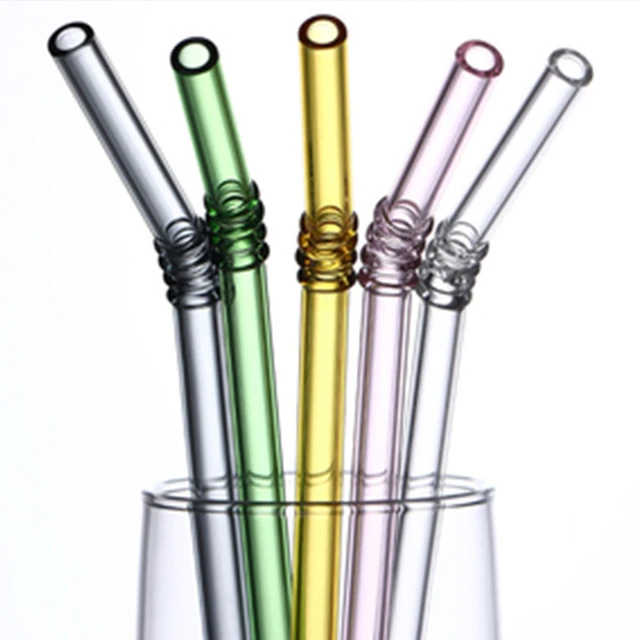 Butterfly Glass Straws Straight Bend Straws Eco Friendly Reusable Clear  Straw for Smoothies Cocktails Drinking Bar Party Tool - AliExpress