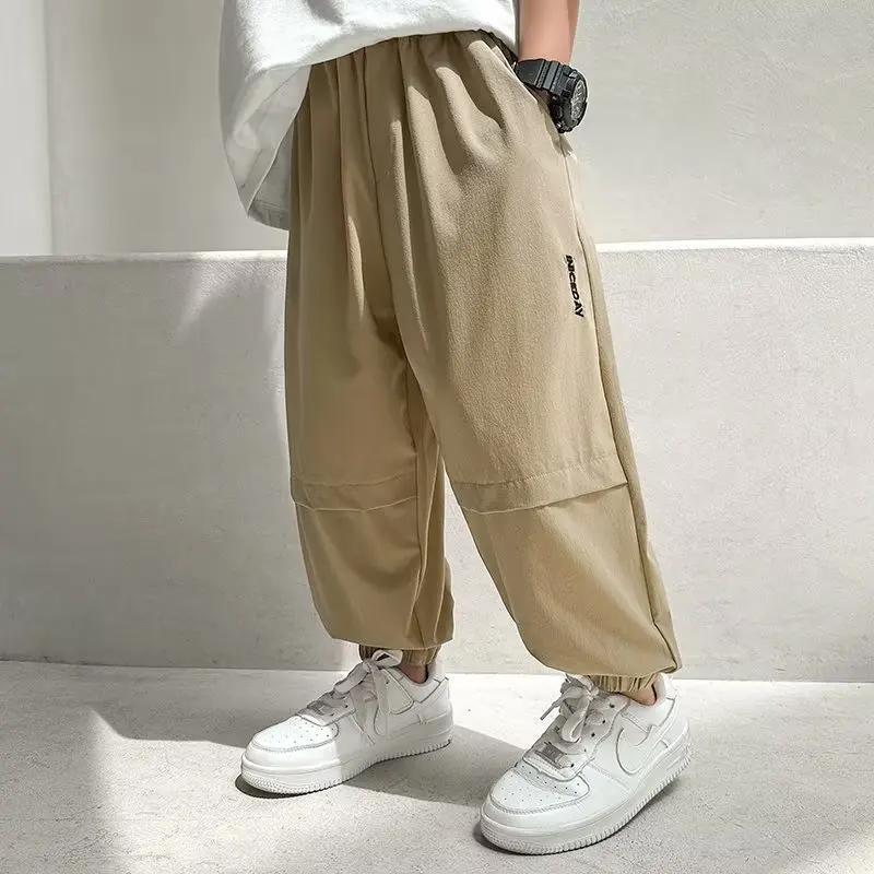 Pantaloni Casual Estivi Per Bambini Nuovi Big Boy Ad Asciugatura Rapida Pantaloni Estivi Sottili A Prova Di Zanzara