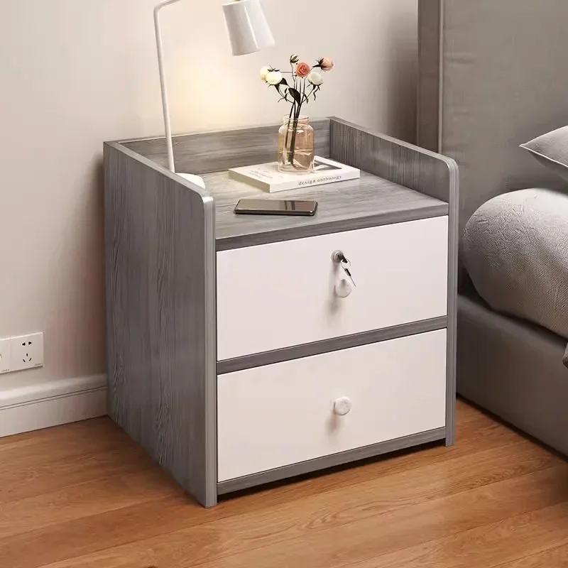 

Organizer Japanese Nightstand White Minimalist Nordic Narrow Nightstands Bedroom Unique Tables De Nuit Furniture Accessories