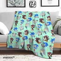 Luxury Blankets Sofa Decoration Sonics Designer Throw Blanket for Sofa Bed Blankets & Throws Thin Wadding Blanket King Size Nap 1