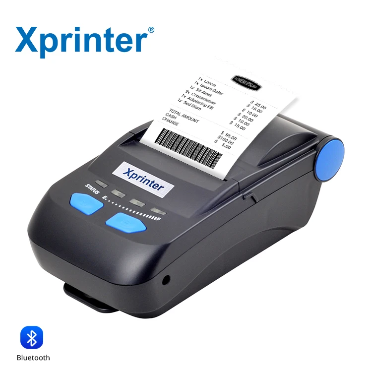 Xprinter P300 열전사 USB+블루투스 휴대용 58mm 현금 등록기 영수증 프린터(슈퍼마켓 소규모 사업용)