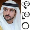 Oqal Igal Agal Eqal Egal Arab Headwear Shemag Saudi Headband Black Scarf Cord for Headscarf Keffiyeh Shemagh Wrap Muslim Tassel