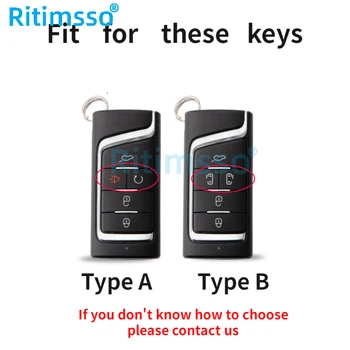 Cassa completa della copertura chiave a distanza dell'automobile in lega di zinco per GAC Trumpchi GS7 GS8 GM8 GS5 GA6 GM6 2012-2020 portachiavi portachiavi - Cassa completa della copertura chiave a distanza dell automobile in lega di zinco per GAC