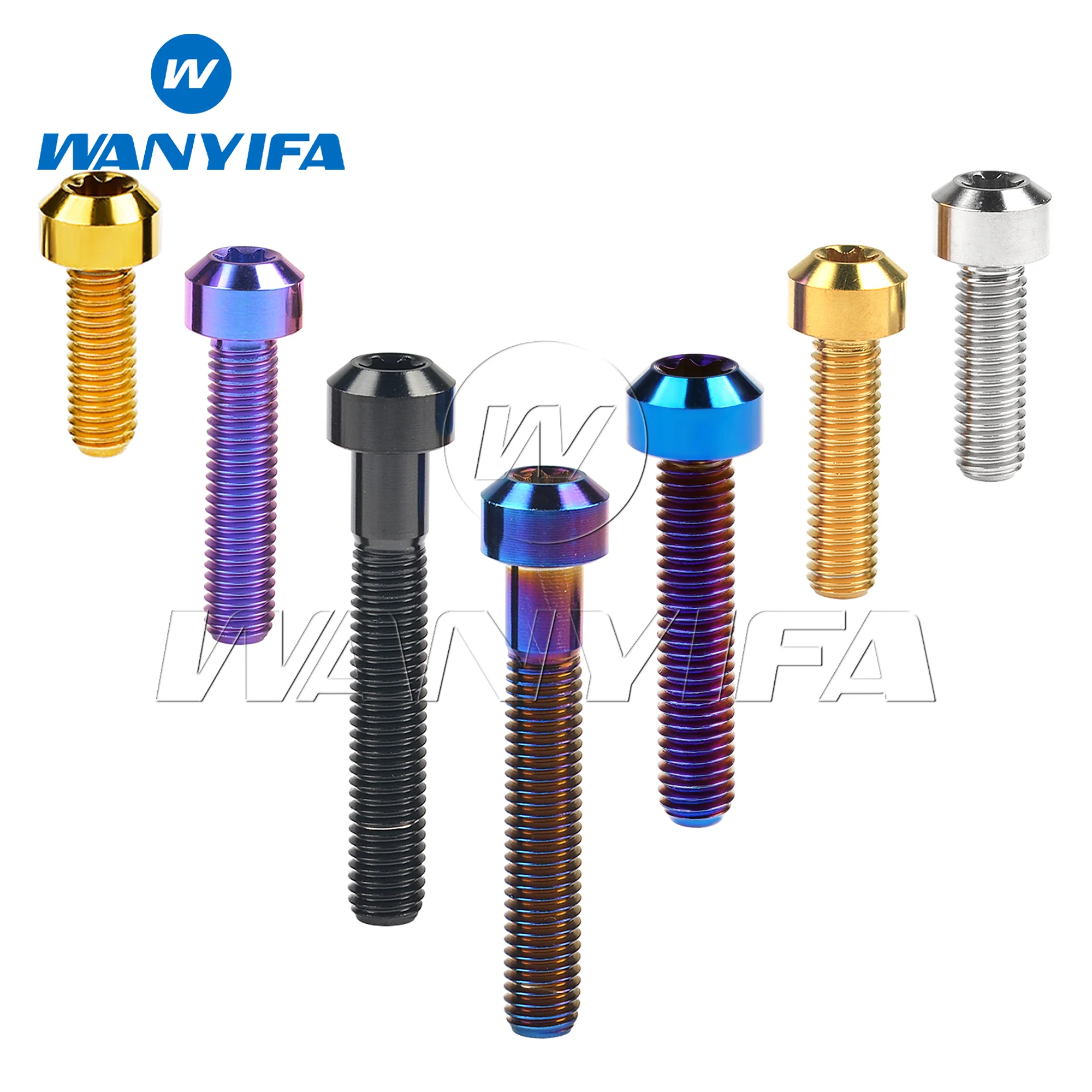 Titanium Bolts M5/M6/M8X10-80Mm Hexagon Socket Head for Motorcycle Accessories