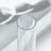 20Pcs Transparent Plastic Pen Holder Crystal Pen Cylinder Gift Box Tweezers Eyebrow Clip Universal Packaging Storage Boxes 5