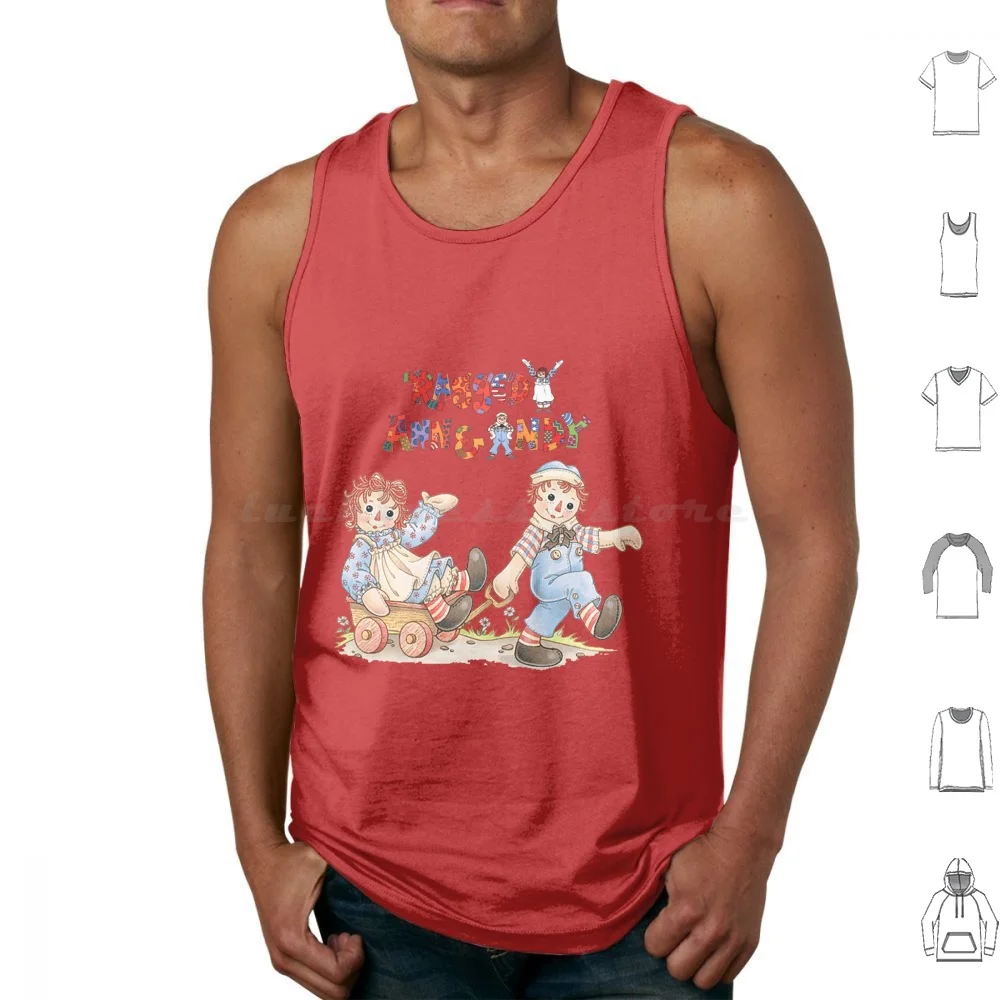 Raggedy Ann And Raggedy Andy Tank Tops Vest Sleeveless Raggedy Ann And Raggedy Andy Raggedy Ann And Andy Little Golden Book