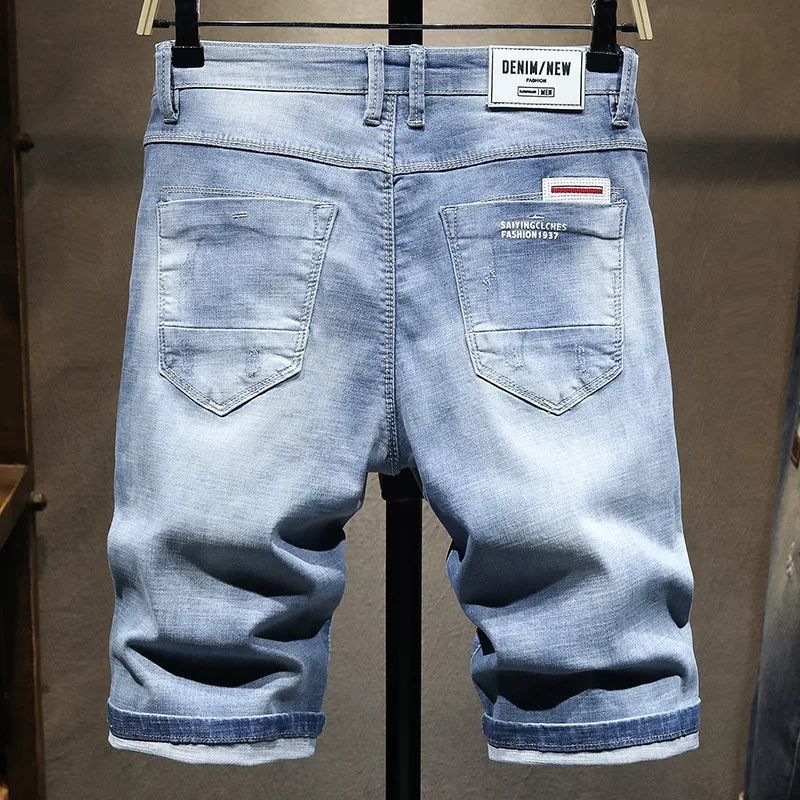Plus Size 38 Men Short Jeans Summer New 