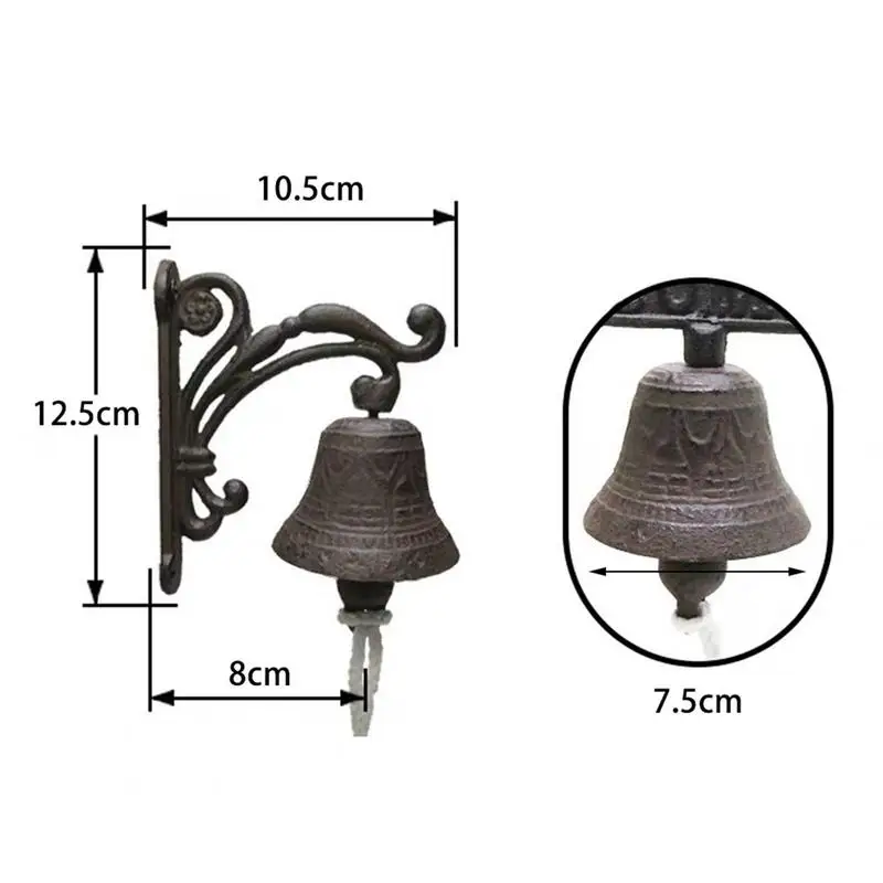 屋外の壁取り付けベル,鉄の鐘,屋内と屋外のベル,吊り下げられた