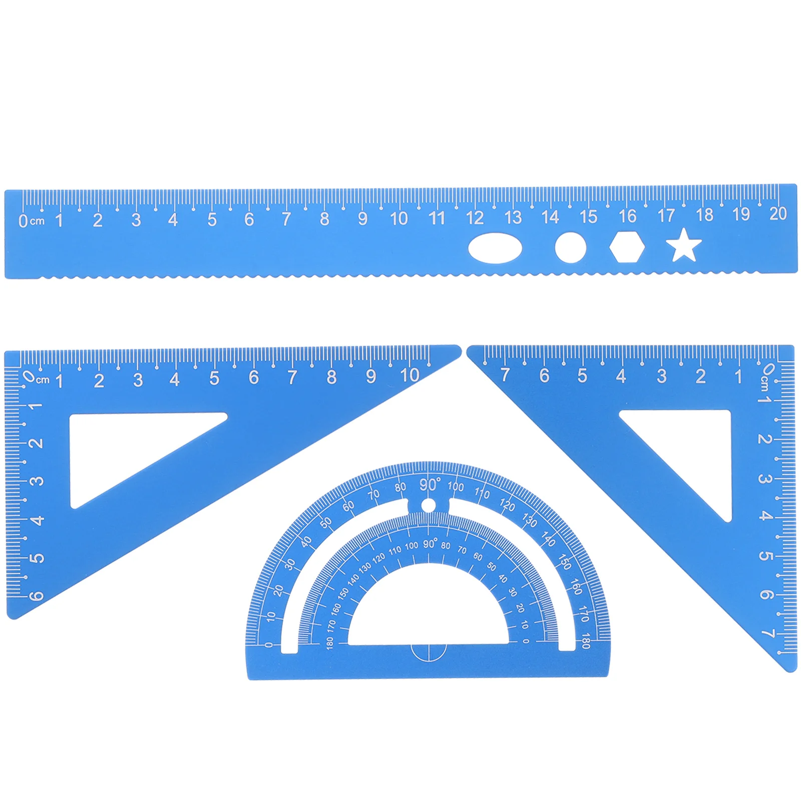 Ruler Set Square Measuring Rulers Triangle School Must Have Geometry Protractor Office Suite Student