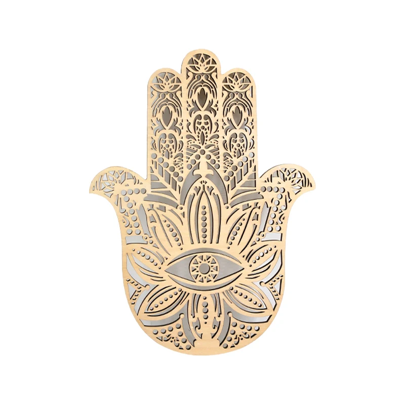 8 inch Buddhism Meditation Wood Wall Art Sculpture