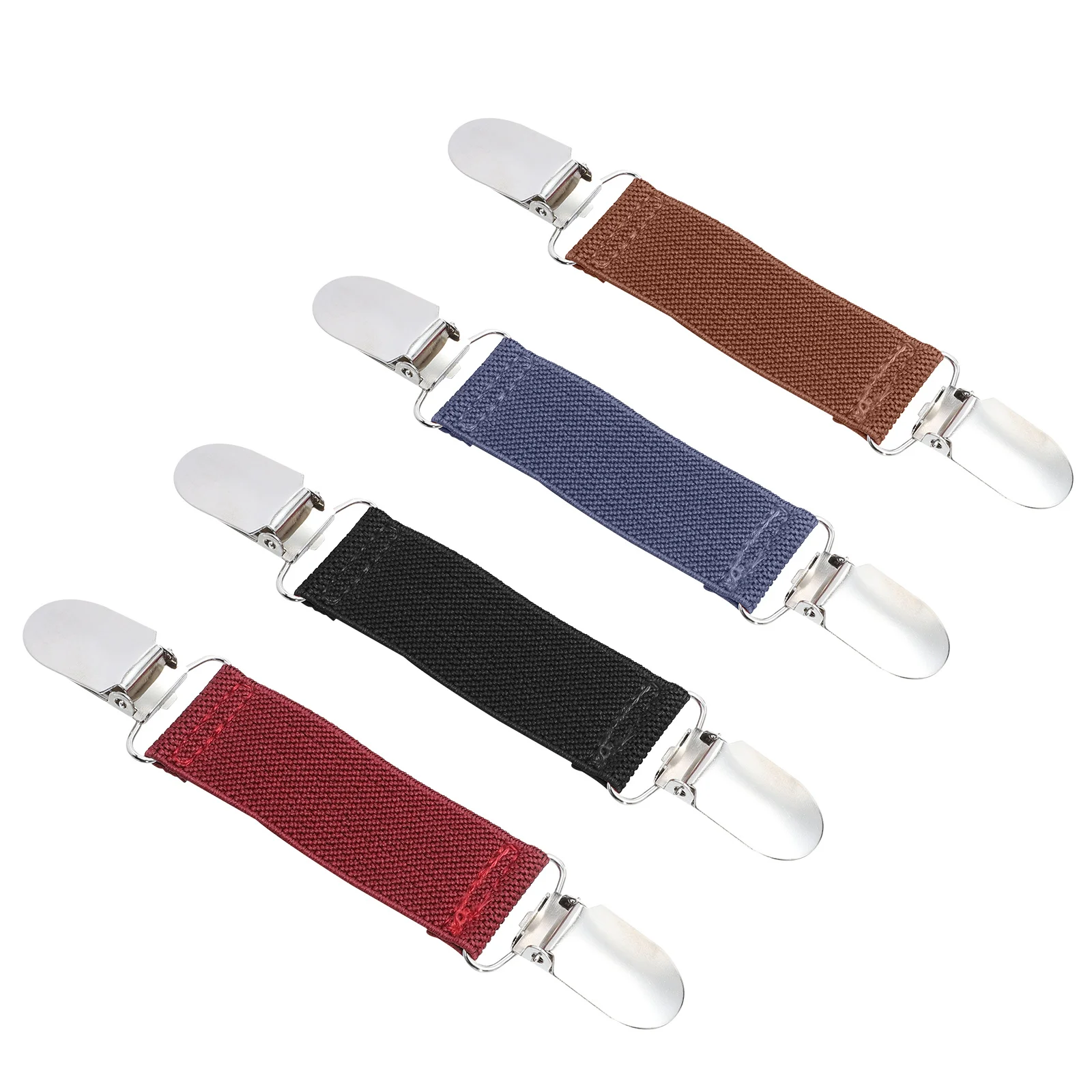 여성용 스웨터 클립 4개 세트 스타일리시한 합금 가디건 클립 장 스카프 버클 의류 액세서리 우아한 브로치 핀