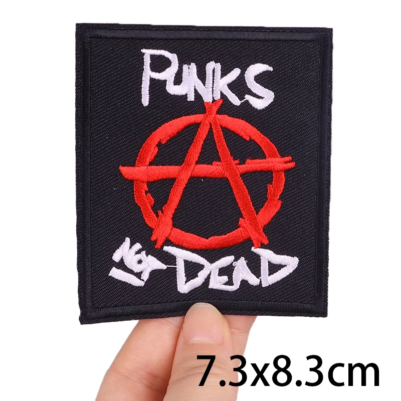 Punk Fusible Clothing Patch, Rock Clothing Fusible Patch