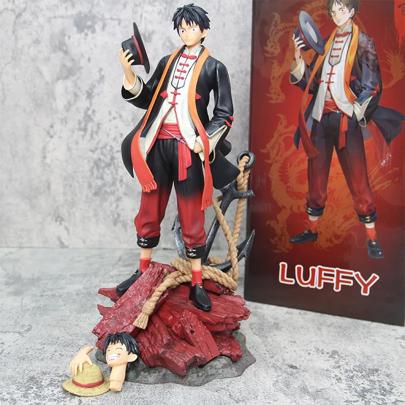 

Anime ONE PIECE Monkey D. Luffy Chinese Style GK Luffy Standing Posture Statue PVC Action Figure Collectible Model Toy Boxed