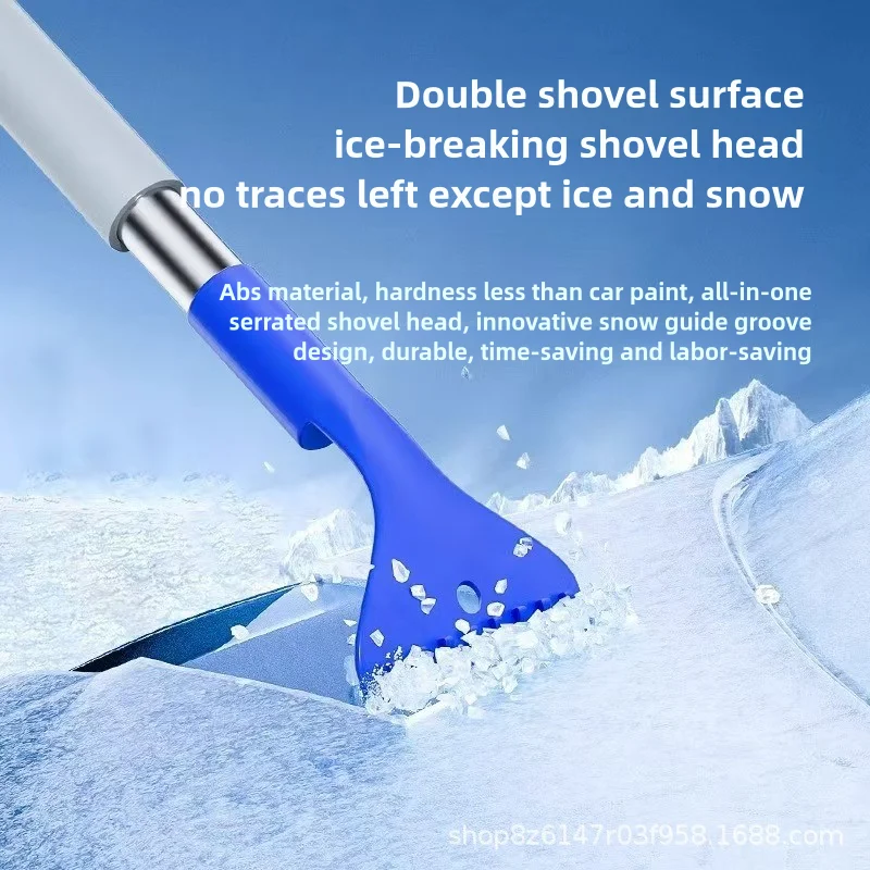 Car Snow Brush Extendable Cleaning Removal Shovel Scraper Winter Auto Brushes Windshield Deicer Detachable Tools Wash Defroster