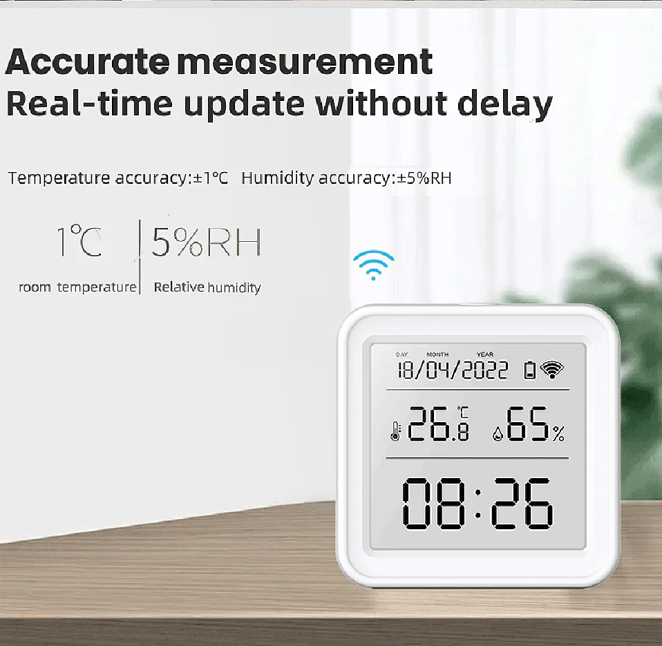 Tuya Smart WiFi Temperature & Humidity Sensor for Smart Home Automatio –  Absolutely Online