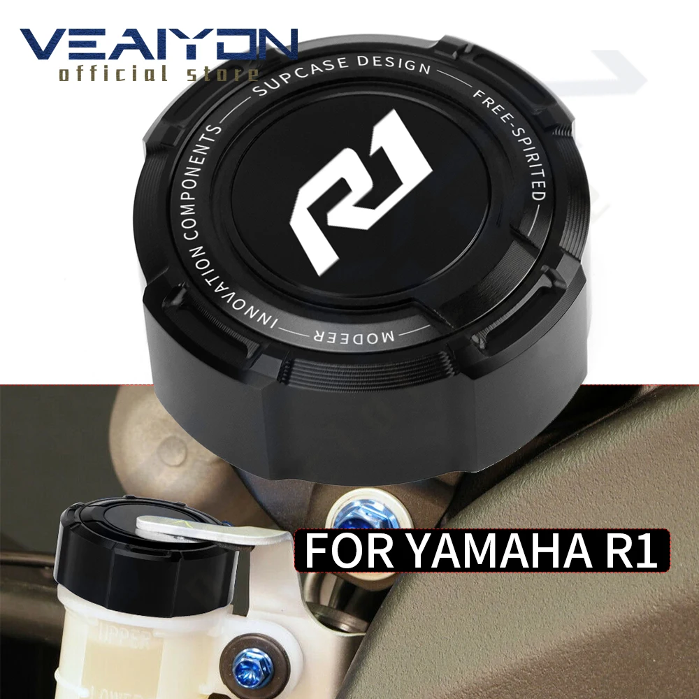 

For YAMAHA YZF-R1 YZF-R6 YZF-R6S 1998 1999 2000-2020 Motorcycle Front Brake Reservoir Protector Brake Fluid Cylinder Cover