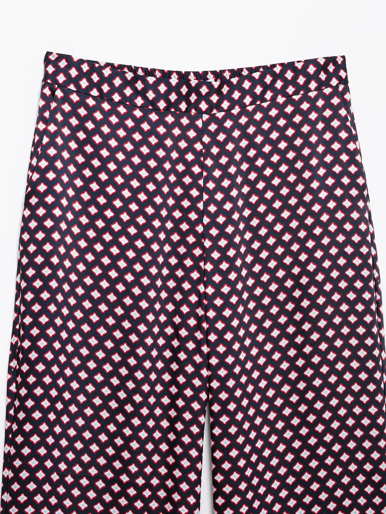 KONDALA Vintage Casual Chic Frauen Satin Anzug Druck Einreiher Langarm Hemd Lose Lange Hosen Mode 2025, Herbst Set – Detail 19