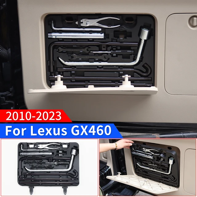 Para 2010-2023 Lexus GX460 Portón trasero Maletero Caja de Herramientas de emergencia 460 GX Interior Actualizado Accesorios Modificación Piezas 2022 2021 2020 2019 2018 2017 2016 2015 2014 2013 2012 2011