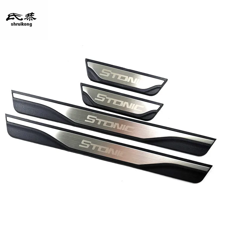 

4 шт. для 2017-2022 KIA STONIC, пластиковая нержавеющая сталь, автомобильная дверь, быстрая доставка, накладка, декоративная крышка
