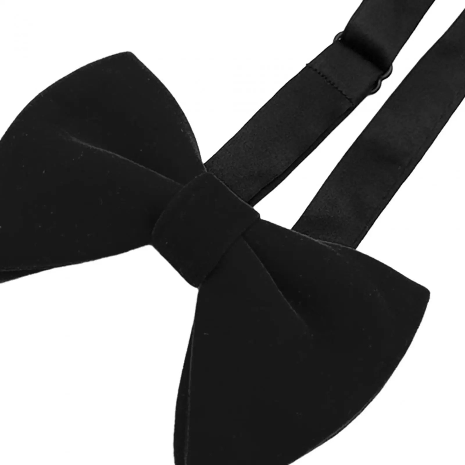 Men`s Velvet Bow Tie Oversized Bow Tie Solid Color Formal Elegant Big Bow Tie Adjustable Bowtie for Party Groom Wedding Gift