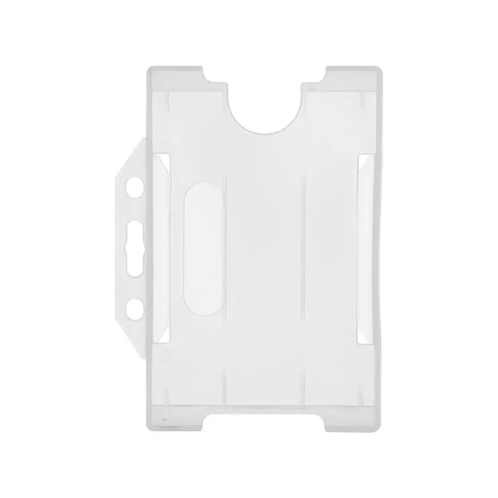 Portable Practical Durable Multi-use Hard Plastic Badge Work ID Card Holder Protector Cover Case ID Card Holder