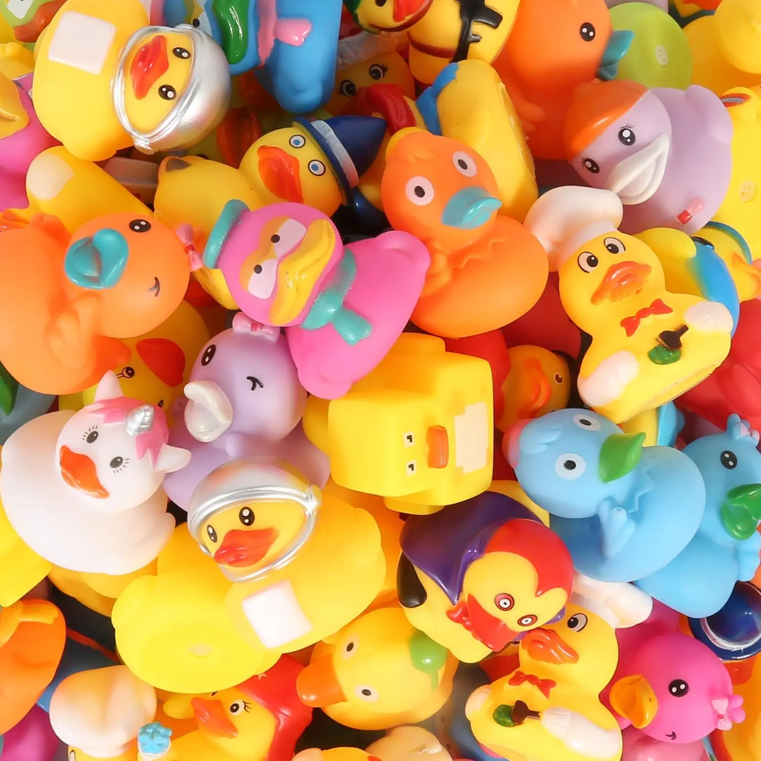 5-40 PCS New Cute Rubber Duck Assorted Duck Toys Shower Toy Gifts Birthday Party Gifts Decorations 3