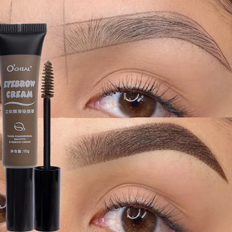 

Long Lasting Waterproof Eyebrow Cream Mascara Shadow Enhancers Makeup Beauty Comstics Tools with Brush Liquid Dyeing Eyebrow Gel