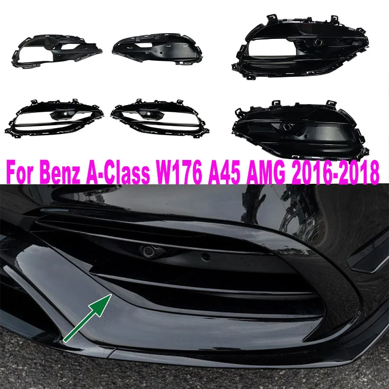 Applicabile A Mercedes-Benz Classe A W176 2016-2018 Paraurti Anteriore A45 Amg Griglia Air Knife Modifica Tuyere