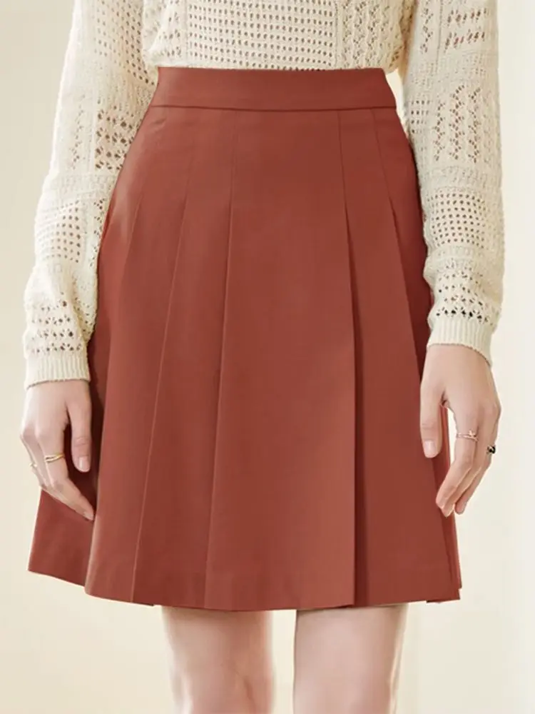 

Summer Fashion Skirt 2023 New VONDA Women High Waist Solid Color Pleated Mini Skirts Female Sexy Short Party Bottoms Ovesized
