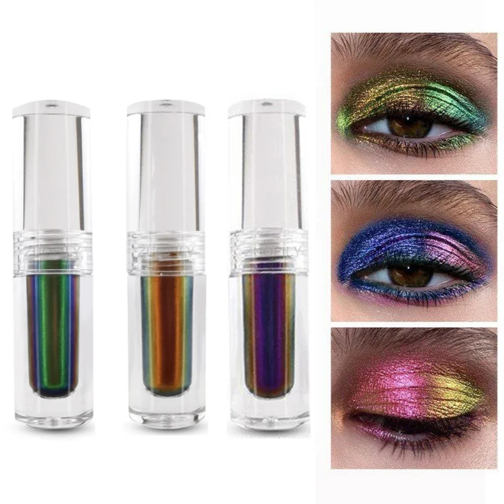 Aurora Multi Chrome Eyeshadow Pigments Long lasting Multi Chrome Chameleon Peacock Galaxy Glitter Liquid Eyeshadow eye shadow
