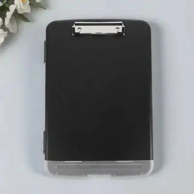 대용량 클립보드, 수납 기능이 있는 튼튼한 이중 섹션 정리함, 문서, 필기구, 간호 사무용
