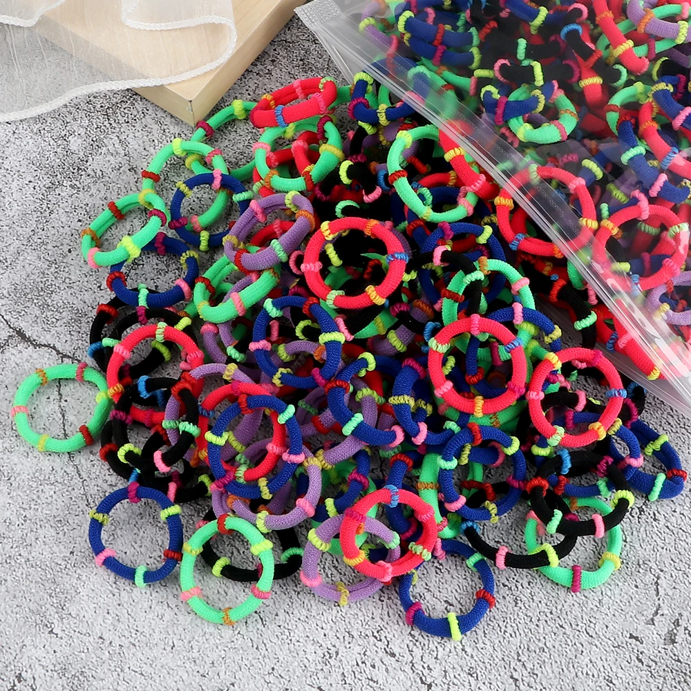 30/50/100 Stück Mulitcolor kleine Haarbänder 3 cm elastisches Haargummi Seil für Mädchen Baby Kinder Stirnband Haarschmuck Geschenk Scrunchies – Detail 13