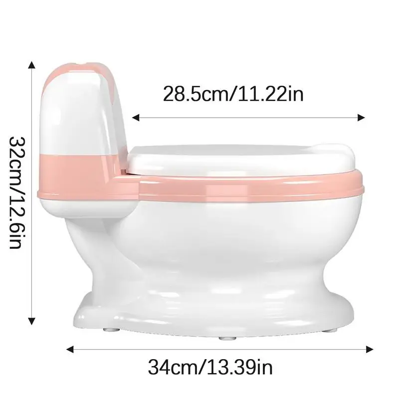 Baby Potty Training Toilet Seat Comfortable Backrest Cartoon Pots Portable Baby Pot For Children Potty Toilet Bedpan #WO 6